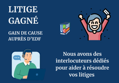 ✅ Gain de cause auprès d’EDF