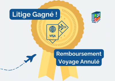 ✅ Litige Gagné : remboursement d’un voyage annulé