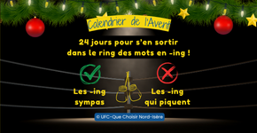 🥊 24 jours pour s’en sortir dans le ring des mots en -ing !
